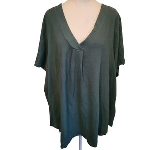 Lane Bryant Plus Top Green sz 26/28